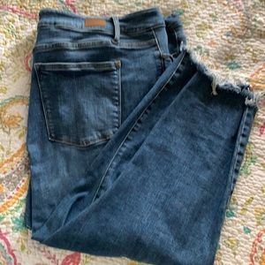 Judy Blue Plus Size 24 Jeans With Distressing at Cuff